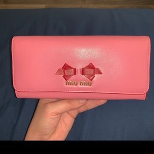Authentic Miu Miu long wallet